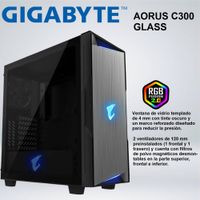 CASE MID TOWER GIGABYTE AORUS C300 GLASS ARGB
