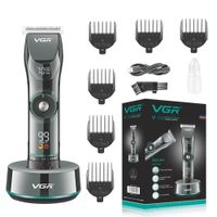 Cortadora de Cabello VGR V-256 Profesional Recargable Inalámbrica con Base