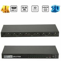 Splitter Divisor Repartidor HDMI 4K 1 Entrada 8Salidas 60Hz 4Kx2K