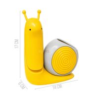 Lámpara Plegable LED Con Portalápices Diseño Caracol Recargable USB