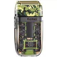 Afeitadora Eléctrica Kemei KM-TX7 Verde Militar