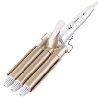 Tenaza Triple Cilindro Rizador Ondulador de Cabello Rizador