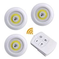 Luz Led de Control Remoto Inalámbrico Juego por 3 Piezas