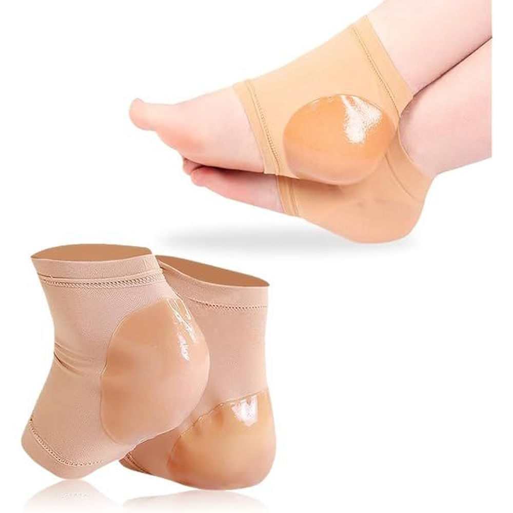Calcetines de Gel Hidratantes Reparación de Talones Agrietados y Alivio de Fascitis Plantar
