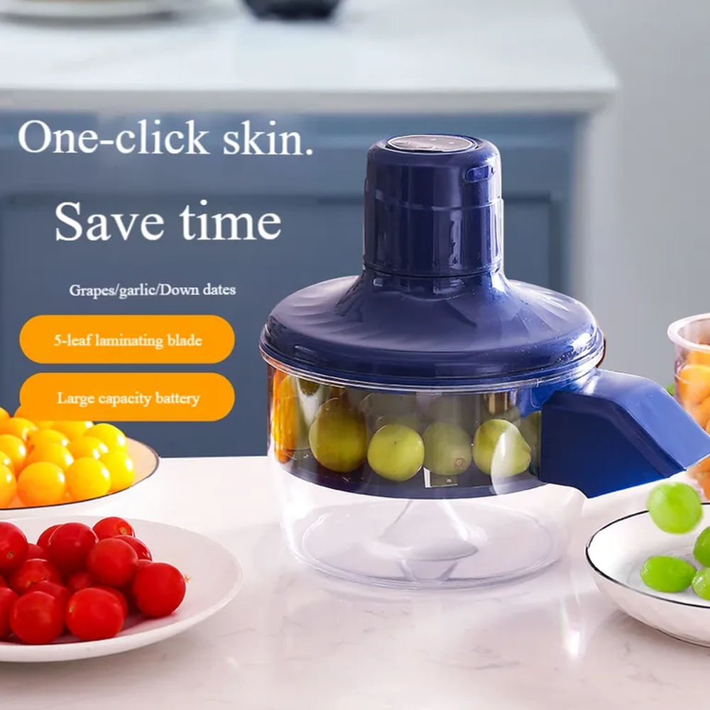 Pelador de Uvas Eléctrico Recargable Ideal para Repostería, Niños y Postres