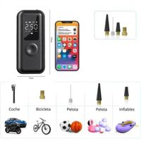 Inflador Compresor Electrico Recargable Auto Moto Bicicleta AF-C03