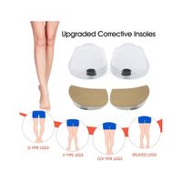 Plantilla de Silicona para Corrección de Piernas con Imanes de Masaje - 1 Par