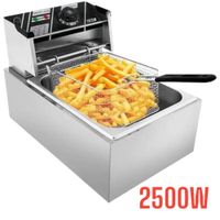 Freidora Comercial De Mesa Eléctrica Acero Inoxidable