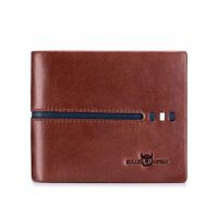 Billetera Bullcaptain QB0200 Café para Hombre Cuero PU Elegante