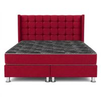 Combo Dormitorio Hypnos King Cuadros Modernos con Colchón Ortopedico