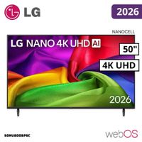 TELEVISOR LG 50 NANOCELL SMART TV THINQ AI WEBOS HUB 4K UHD 2026 - 50NU800BPSC