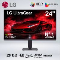 MONITOR GAMER ULTRAGEAR FULL HD 24'' IPS 144hz 1ms HDR10 sRGB99 G-SYNC AMD