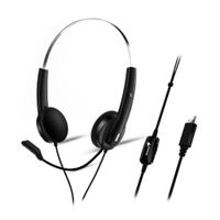 Audífonos USB con Micrófono Genius HS-220U para PC Laptop Videollamadas Clases Home Office