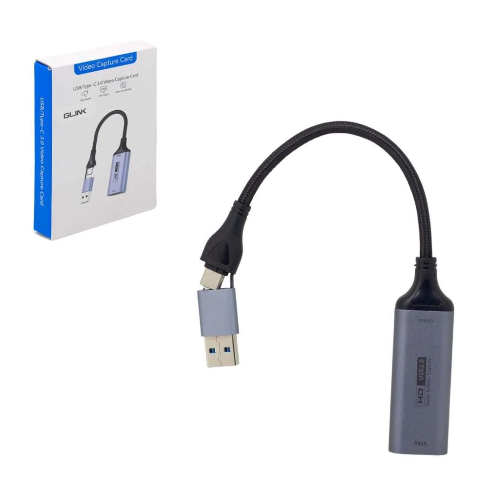 Tarjeta de Captura HDMI a USB 3.0 con USB-C 60Hz GLINK GP-246