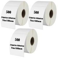 Rollo 550 Etiqueta Termica Adhesiva 7.6x10cm Pack 3  Rollos