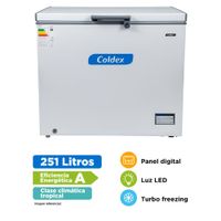 CONGELADORA COLDEX 251LT CH10PLUS - BLANCO