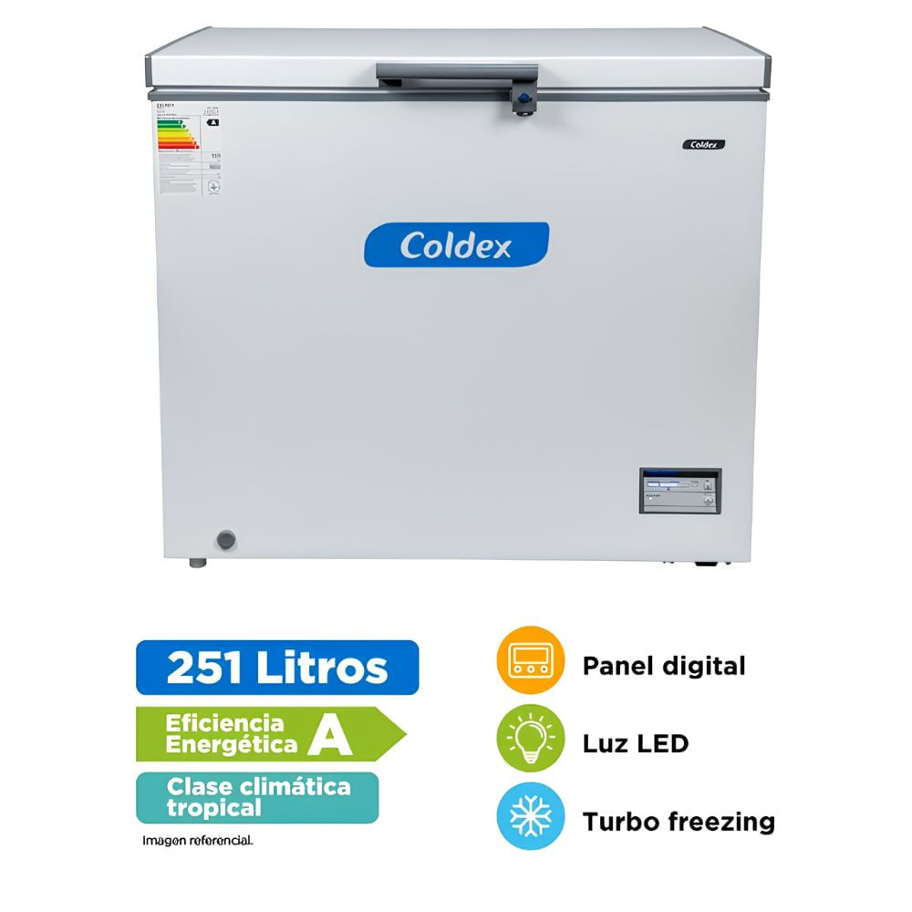 CONGELADORA COLDEX 251LT CH10PLUS - BLANCO