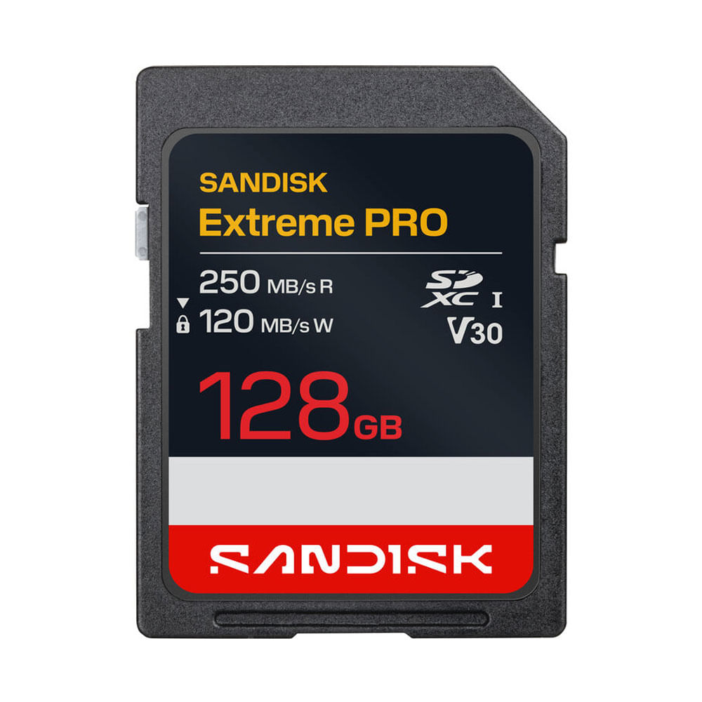 Memoria SD Sandisk 128GB Extreme Pro - R250mb - W120mb