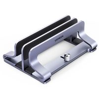 Soporte Vertical Dual Ugreen LP258 De Aluminio Ajustable Para 2 Laptops