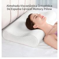 Almohada Viscoelástica Ortopédica De Espuma Cervical Memory Pillow.