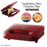 Sandwichera Maker Oster Compacta - Roja