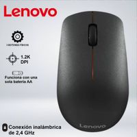 MOUSE LENOVO 400 WIRELESS BLACK GY50R91292