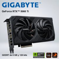 TARJETA GRÁFICA - GIGABYTE NVIDIA GEFORCE RTX 5060 TI WINDFORCE OC - 8GB GDDR7 128-BIT