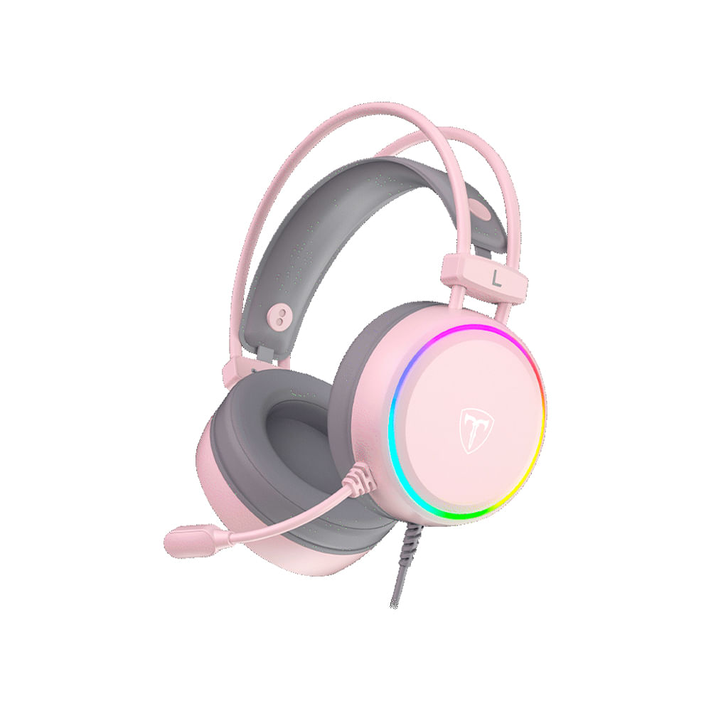 AURICULARES GAMER T-DAGGER SONA T-RGH304 ROSADO