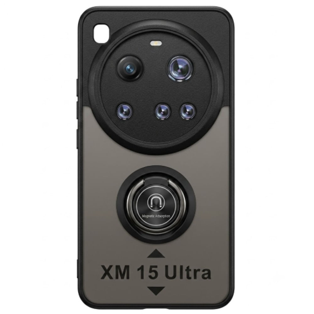 Case ahumado con soporte magnetico para Xiaomi XM15 Ultra - NEGRO