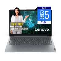Laptop Lenovo V15 G5 IRL Core 5 210H 8GB DDR5 SSD 512GB 15.6 FHD FreeDOS 83HFS03B00