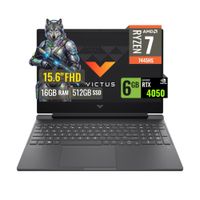 Laptop Gamer HP Victus 15 FB3022LA Ryzen7 7445H 16GB DDR5 512GB SSD RTX 4050 6GB 15.6 FHD BT4F2LA