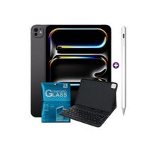 iPad Pro 11 Pulgadas M5 256GB WiFi SpaceBlack con Smart Keyboard y Pencil Universal y Mica