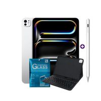 iPad Pro 11 Pulgadas M5 256GB WiFi Silver con Smart Keyboard Compatible y Pencil Universal y Mica