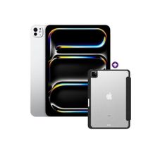 iPad Pro 11 Pulgadas M5 256GB WiFi Silver con Case Transparente