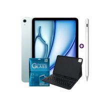 iPad Air 11 Pulgadas M4 128 GB WiFi Blue Smart Keyboard Compatible y Pencil Alternativo y mica
