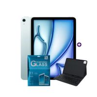 iPad Air 11 Pulgadas Chip M4 128 GB Wi-Fi iPad OS Blue con Smart Keyboard Compatible y mica