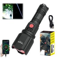 Linterna Táctica LED Lidimi LD-L1545A 30W Recargable USB-C Zoom X2000 Alcance 2000 Metros