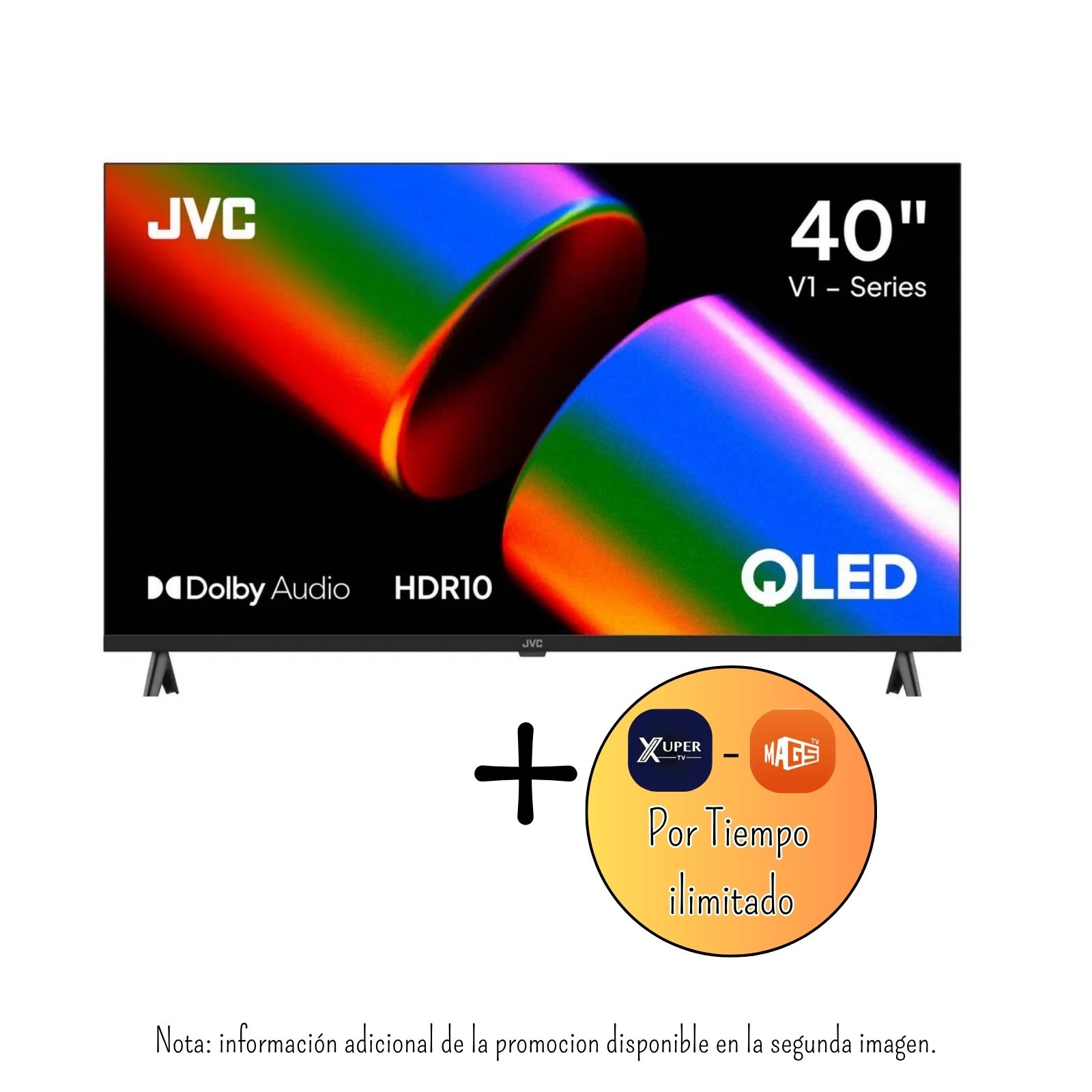 TELEVISOR JVC 40 PULGADAS QLED FHD Smart TV  GOOGLE TV LT-40KB758 - PROMOCION
