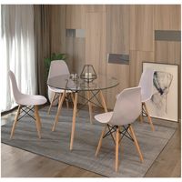 COMBO Mesa más 4 Sillas Vintage Teiona Ventitas Home Blanco