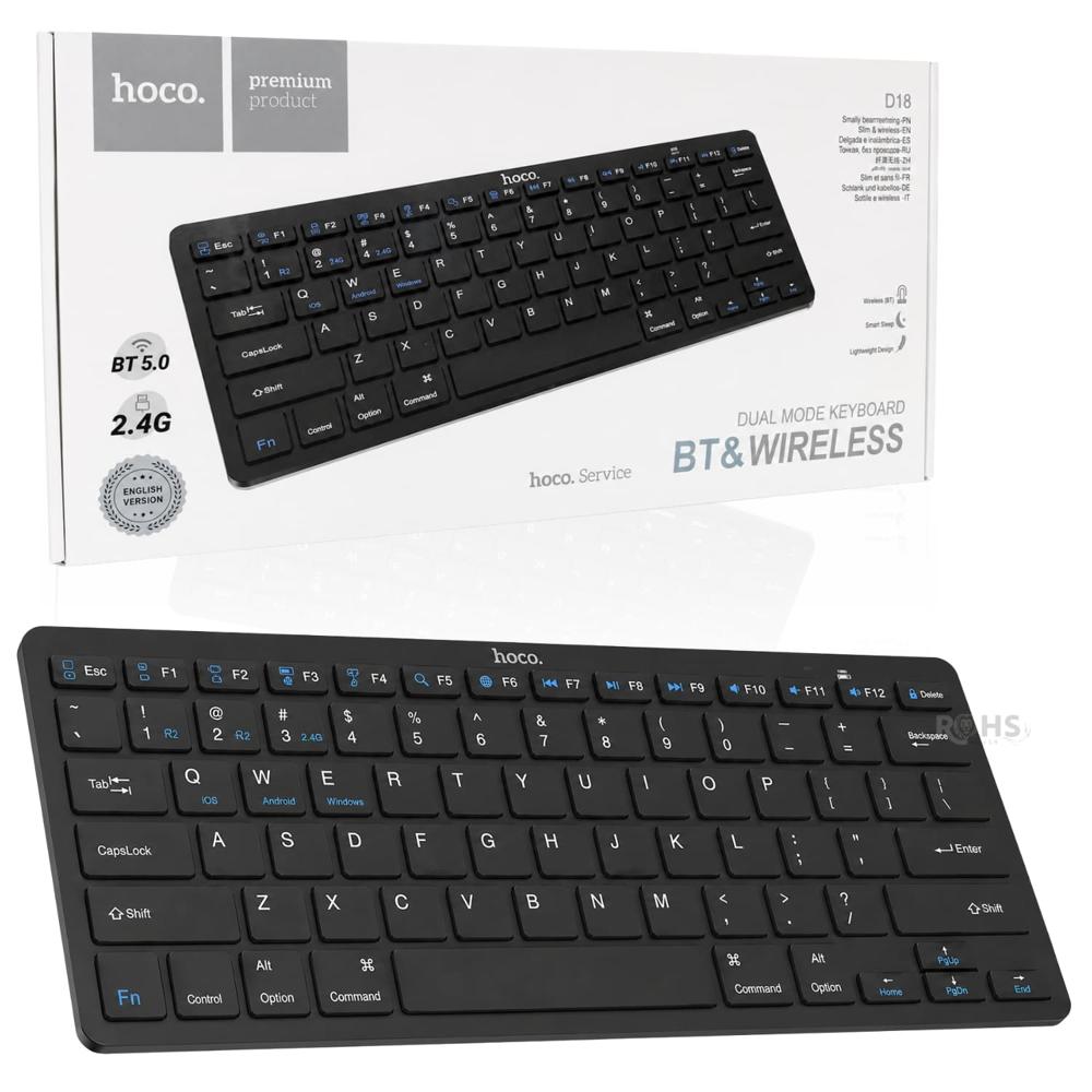 Teclado Inalámbrico Hoco DI18 Portátil Para PC Tablet iPad Y Laptop