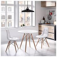 Mesa de Comedor más 2 Sillas Katalina Ventitas Home Blanco