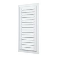 Rejilla de Ventilación 15x30cm Acero Galvanizado Polimero Blanco - 1530ME