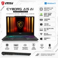 Laptop MSI Ryzen 9 270 16GB DDR5 1TB SSD RTX 5060 8GB 15.6 FHD 144Hz Cyborg A15 AI