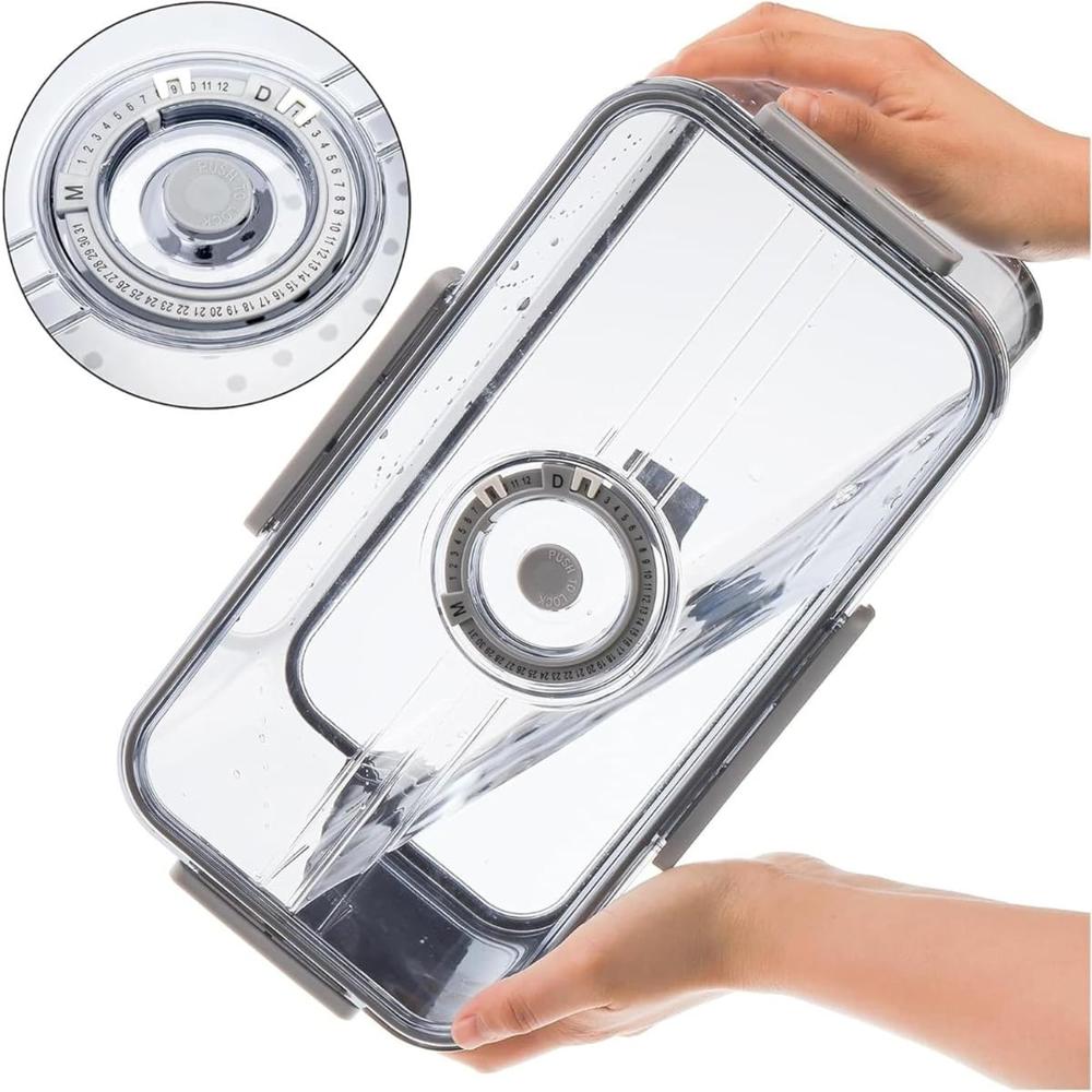 Táper Hermético Premium Gris Tamaño M 7007 466G701