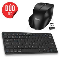Dúo Mouse Hoco GM24 Portátiles Y Teclado Inalámbrico Hoco DI18 Para Múltiples Dispositivos