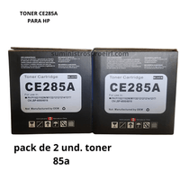 TONER 85A PACK 2 UND. CE285AD COMAPTIBLE