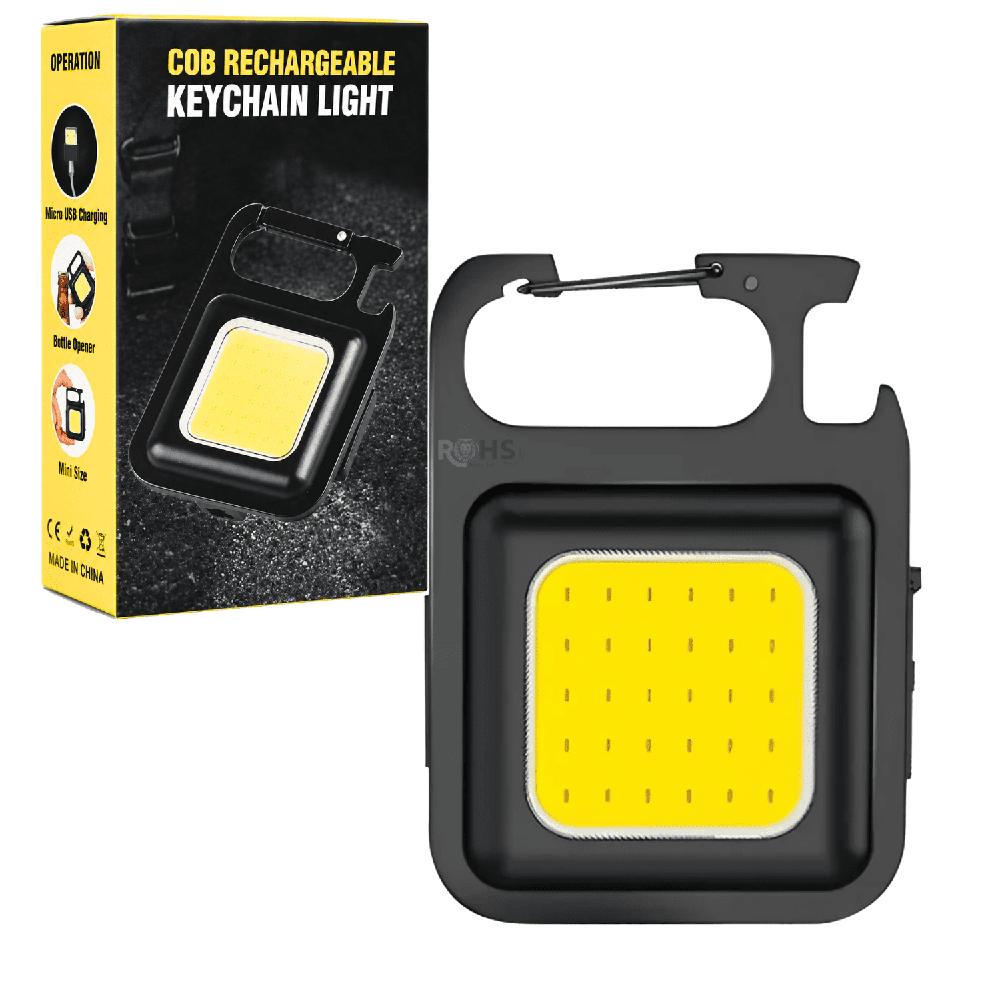 Linterna Portátil LED Recargable USB Abrebotellas Integrado