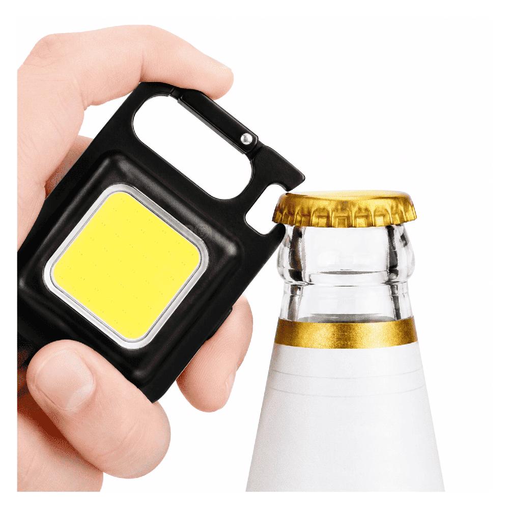 Linterna Portátil LED Abrebotellas Integrado Recargable USB