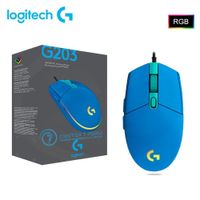 MOUSE LOGITECH G203 LIGHTSYNC OPTICAL 8000 DPI RGB BLUE