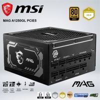 FUENTE DE ALIMENTACIÓN MSI MAG A1250GL PCIE5 80 PLUS GOLD